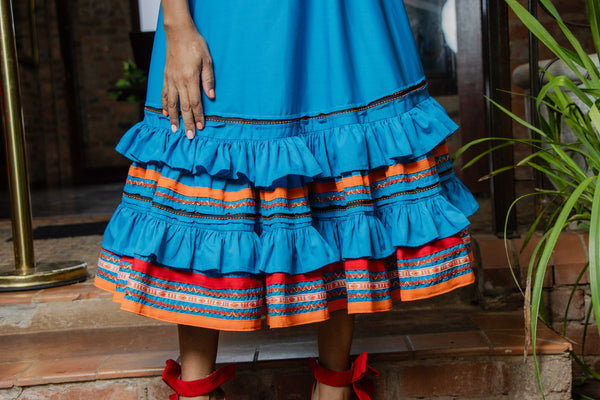 Qhawekazi Turquoise Mbhaco Dress
