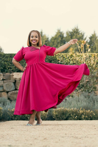 Qhawekazi Magenta Midi