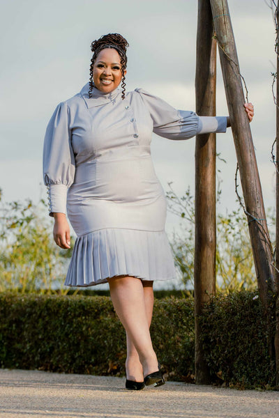 Light Grey Suit Dress