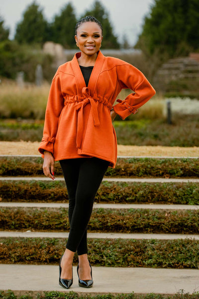 Burnt Orange Qhawekazi Coat