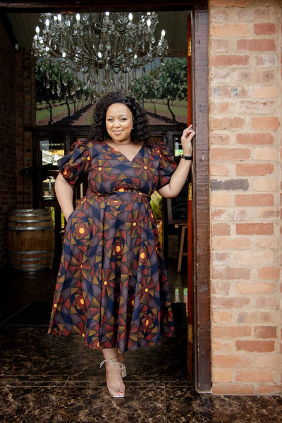 Earthy Tone Ethnic Dress