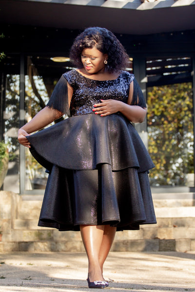 Two Layer Black Dress