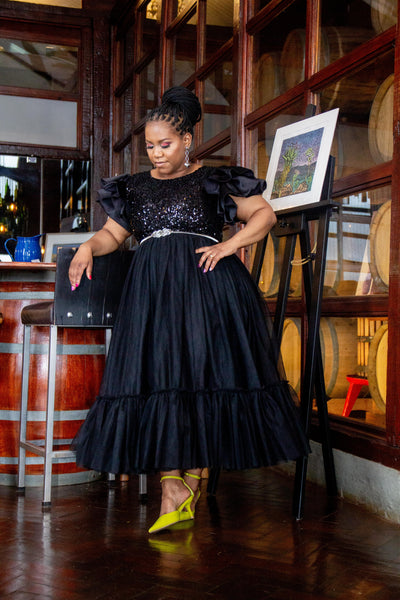 Thandi Dress in Black