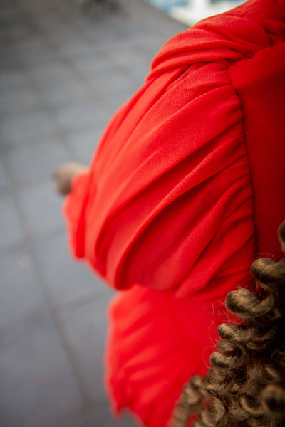 Orange Georgette Dress
