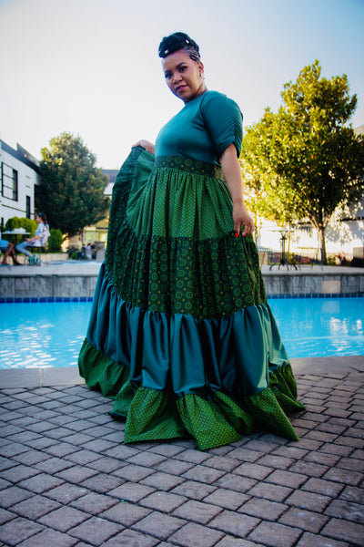 Nobuhle Shweshwe Maxi Dress