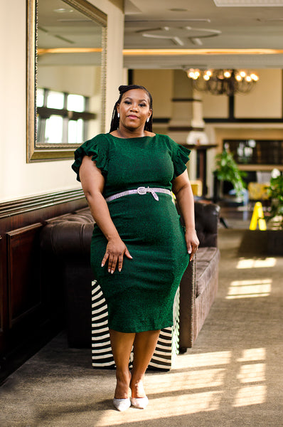 Xolie Green Bodycon Dress
