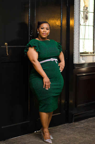 Xolie Green Bodycon Dress