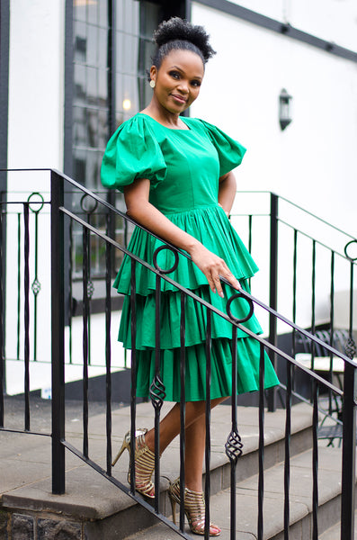 Thethi Dress in Green