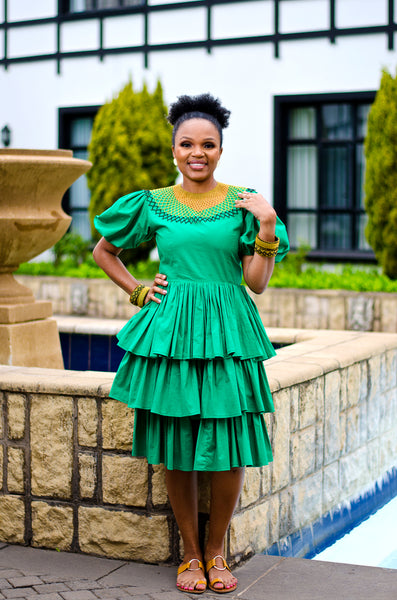 Thethi Dress in Green