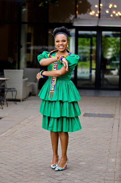 Thethi Dress in Green
