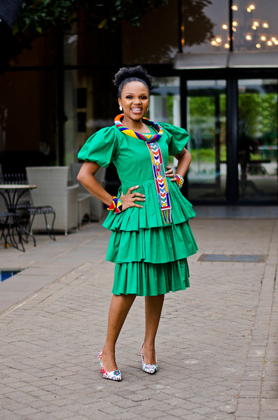 Thethi Dress in Green