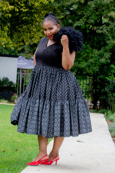The Silondiwe Shweshwe Dress