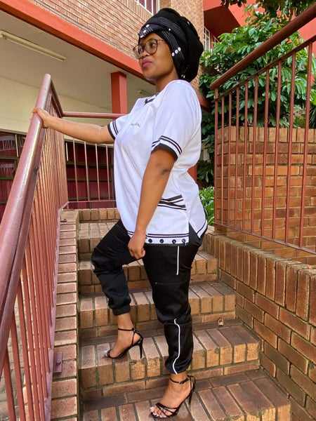 Qhawekazi Ngcoya Xhosa Inspired Scrub with iBhayi