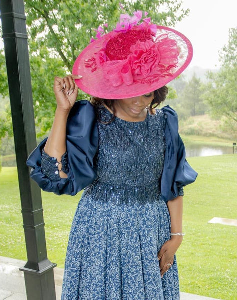 Fuchsia Wide Brim Hat