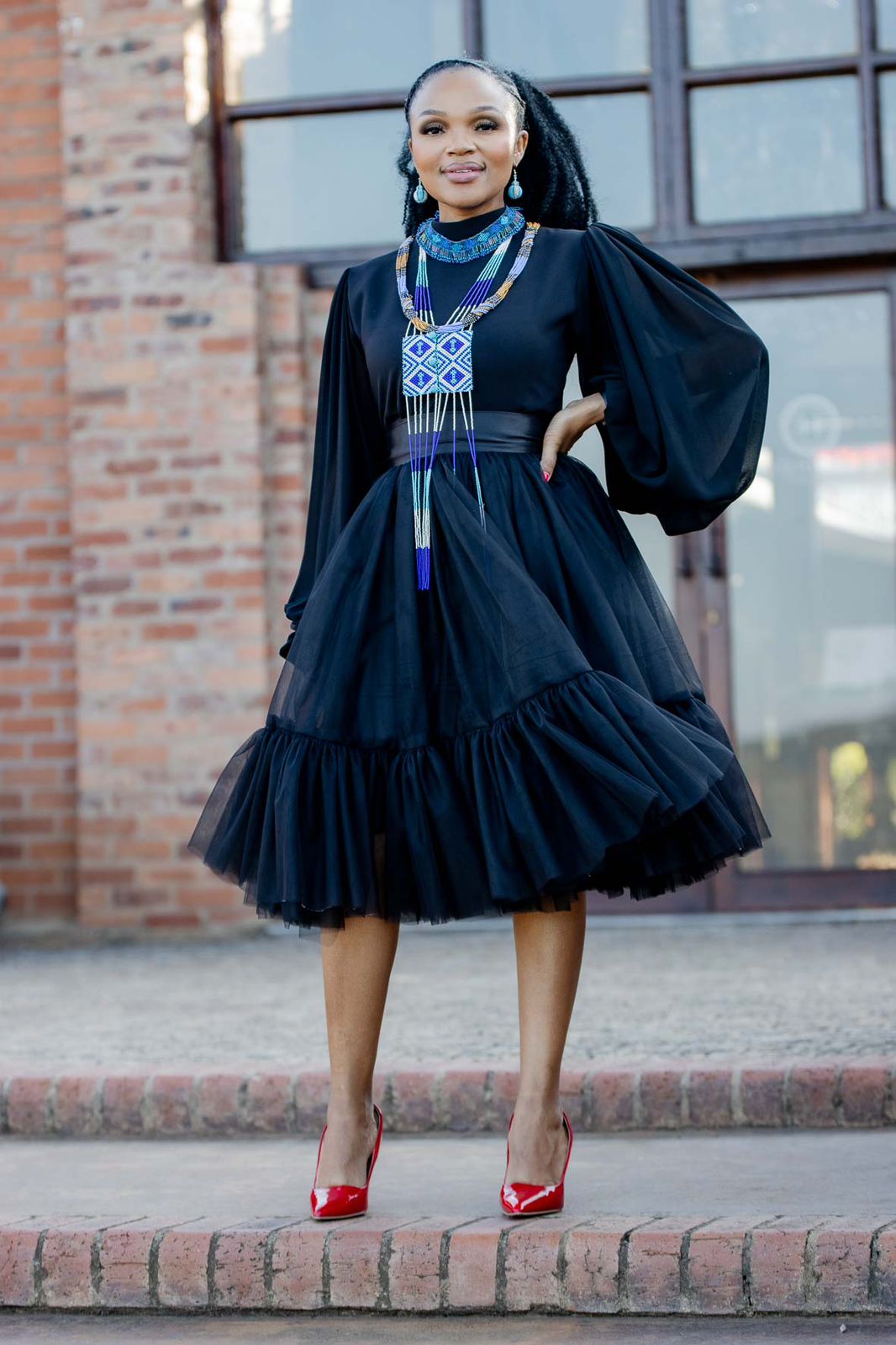 Black Tiered Tulle Skirt