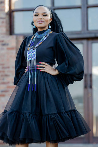Black Puff Sleeve Blouse