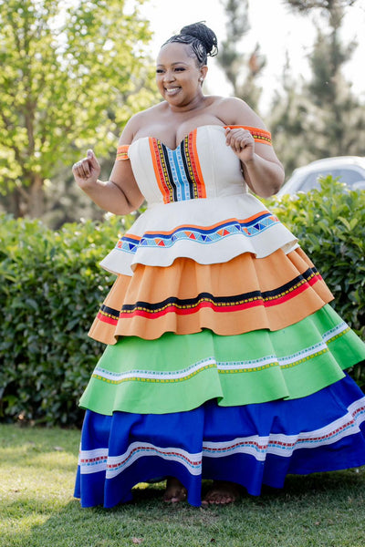 Multi Layered Mbhaco Dress