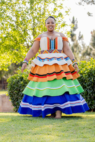 Multi Layered Mbhaco Dress