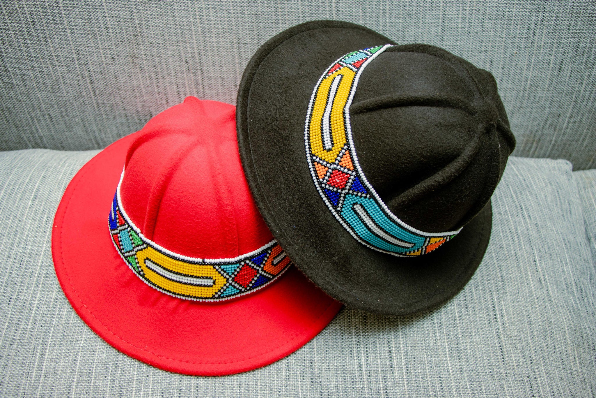 Assorted Beaded Dome Hats