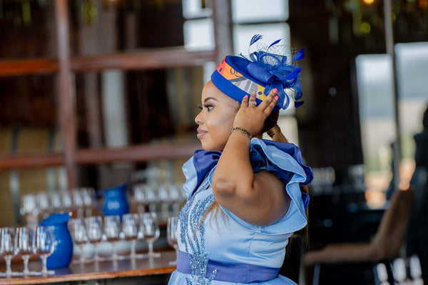Royal Blue & Qhawekazi Print Hat