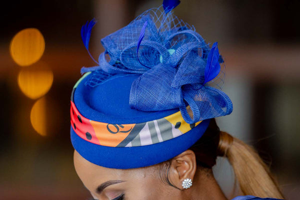Royal Blue & Qhawekazi Print Hat