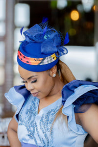Royal Blue & Qhawekazi Print Hat