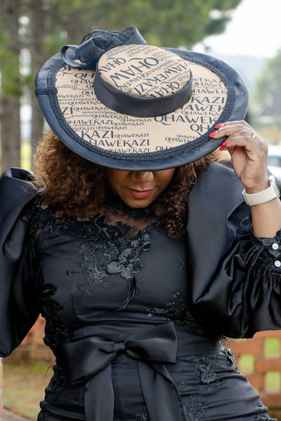 Wide Brim Qhawekazi Print Hat