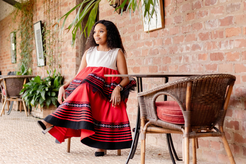 xhosa dresses design Orange Xhosa Dress KHOSI NKOSI