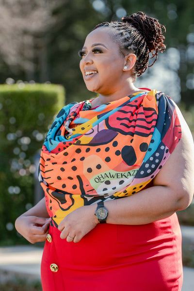 Red Signature Print Dress