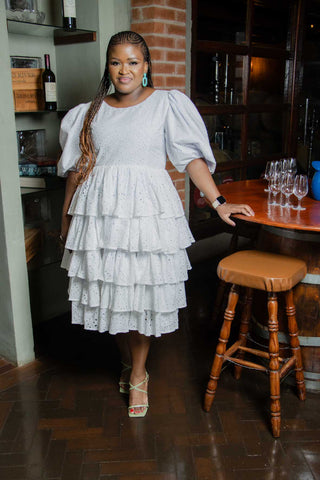 Ivory Tiered Dress