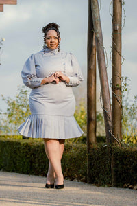 Light Grey Suit Dress