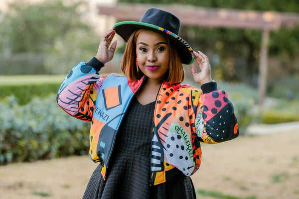 Qhawekazi Signature Print Jacket