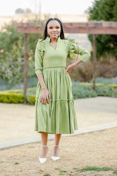 Qhawekazi Green Midi
