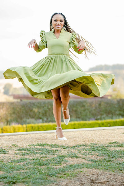 Qhawekazi Green Midi