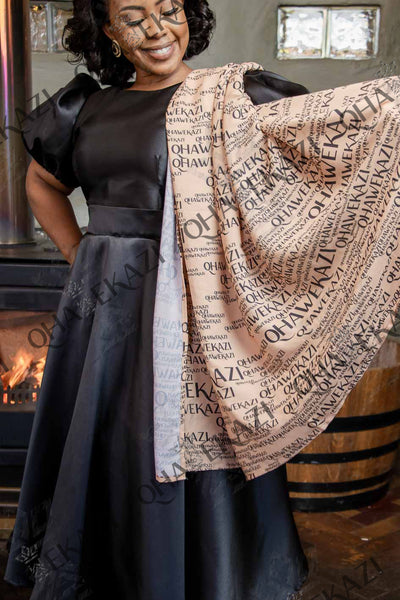 Nude Qhawekazi Branded Scarf
