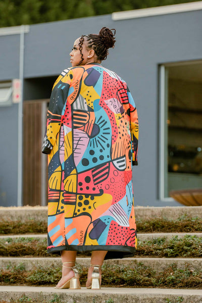 Qhawekazi Signature Print Kimono