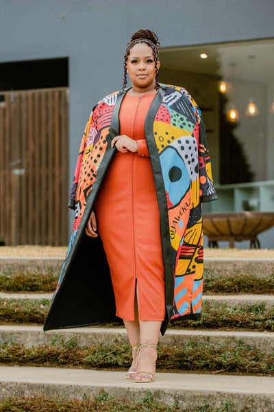 Qhawekazi Signature Print Kimono