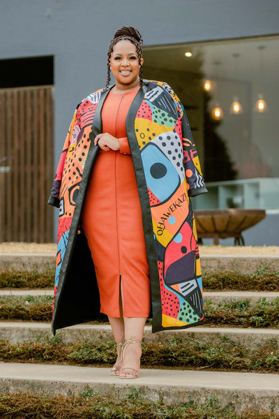 Qhawekazi Signature Print Kimono