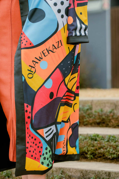 Qhawekazi Signature Print Kimono