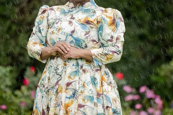 Printed Poplin Dress