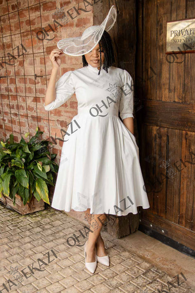 Phiwe Off White Chino Dress