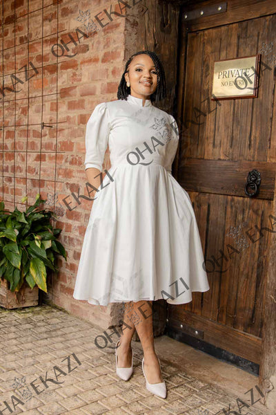 Phiwe Off White Chino Dress