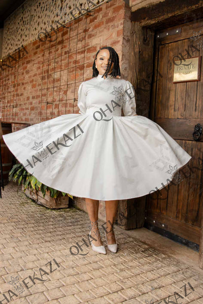 Phiwe Off White Chino Dress