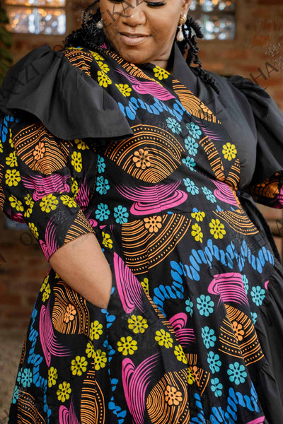MaNzama Black Pinafore