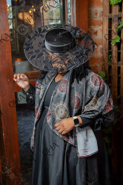 Charcoal Grey Qhawekazi Branded Scarf