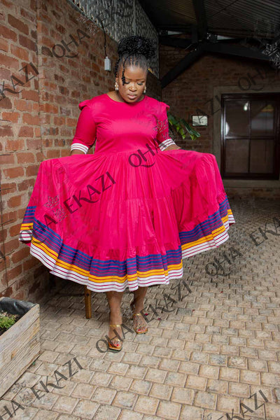 Pink Maxi ZamaPedi Dress