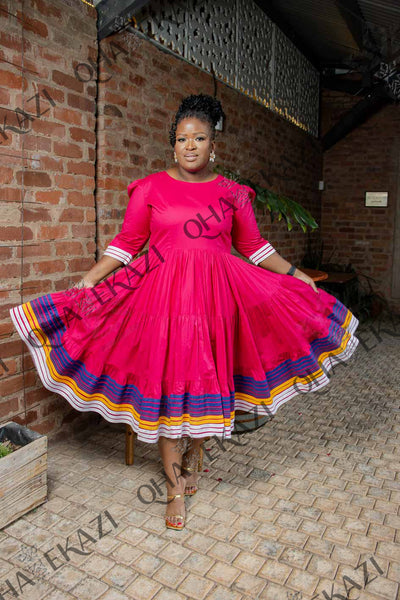 Pink Maxi ZamaPedi Dress