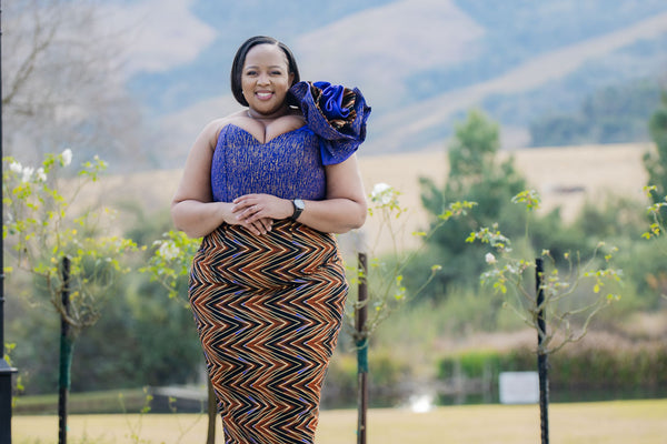 Zigzag Print Pencil Dress