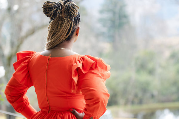 Flair Ruffle Sleeve Dress