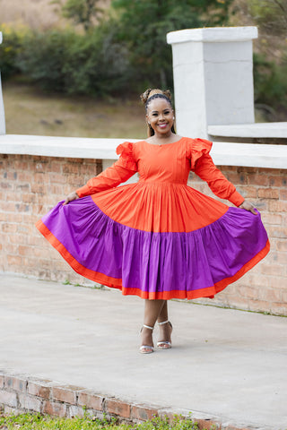 Flair Ruffle Sleeve Dress